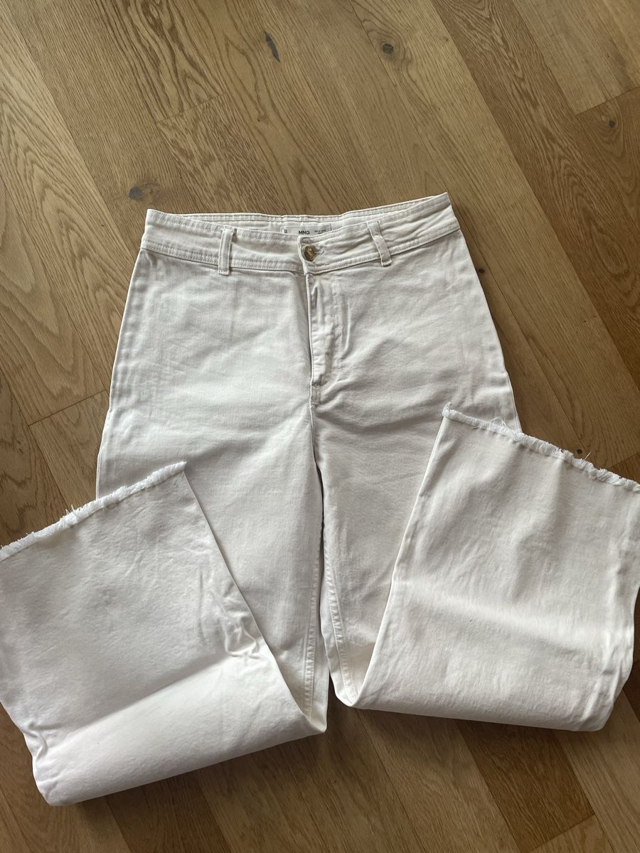Mango Jeans: MNG Hose, Gr. 40, hellbeige, Wide Leg – Usato da Oberwil BL venduto da another-day-of-sun 5