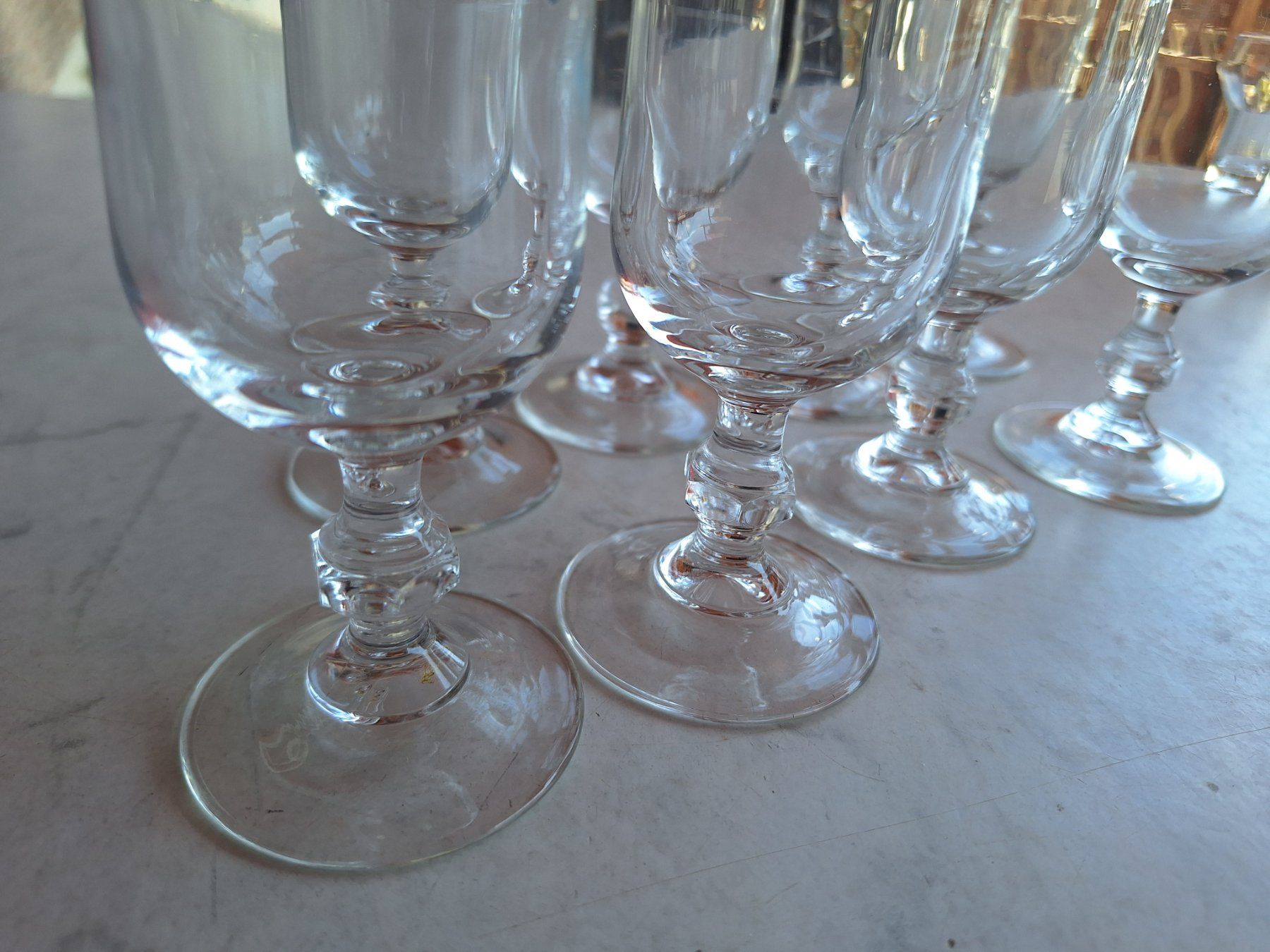 Bicchieri: 8 STK RETRO CHAMPAGNERGLÄSER – Usato da Huttwil venduto da Kunterbuntli 1