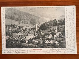 Postkarte  Langenbruck Dorf 1904 Lichtbruck   (P580)