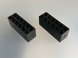 2x Lego Gewicht Stein (73090b) 2x6x2 für Eisenbahn