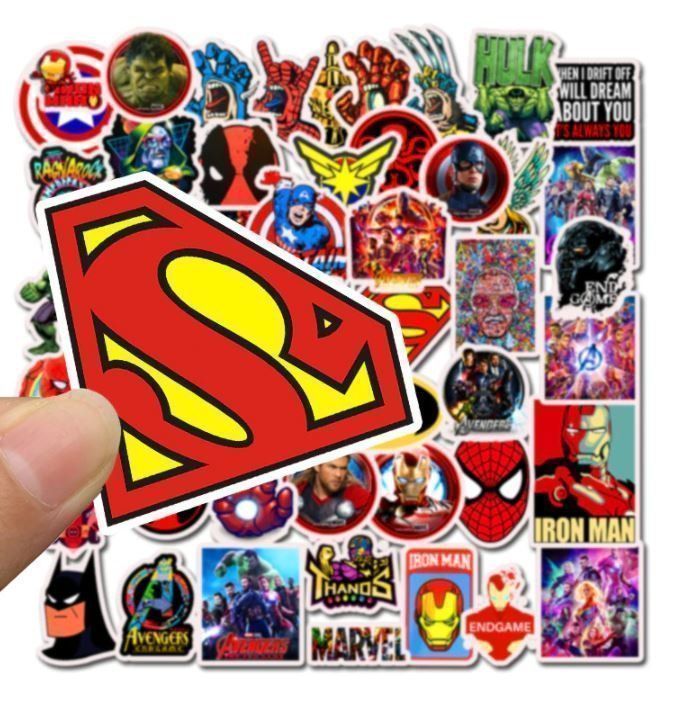 Sticker: Marvel Spiderman Superman Superheld Comic 50 tlg Stickerset – Nuovo e nell'imballaggio originale da Dättlikon venduto da easythings 3