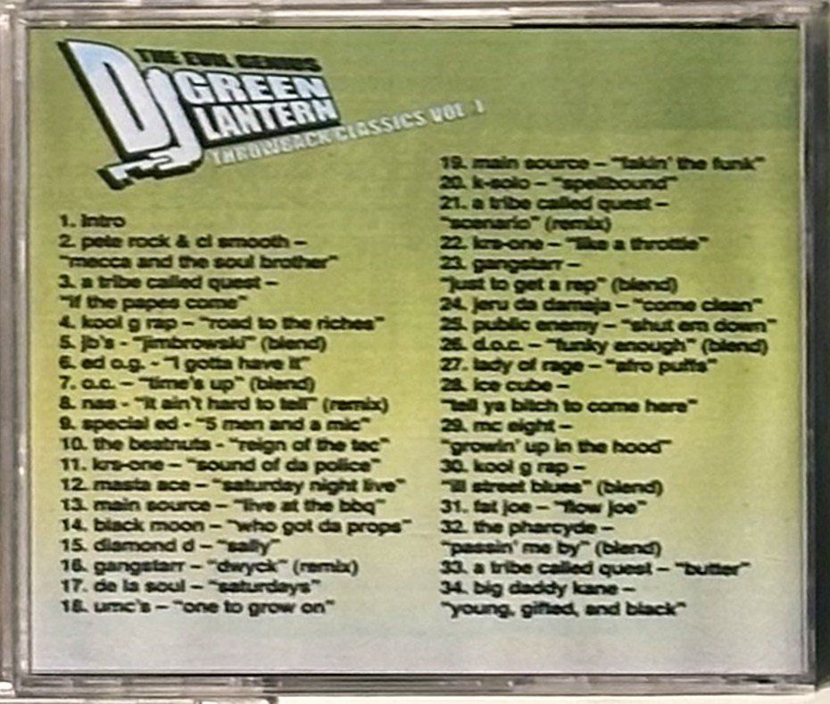 CD: DJ Green Lantern: Throwback Classics Vol. 1 – Nuovo (secondo la descrizione) da Zürich venduto da alocinnovregnes 2