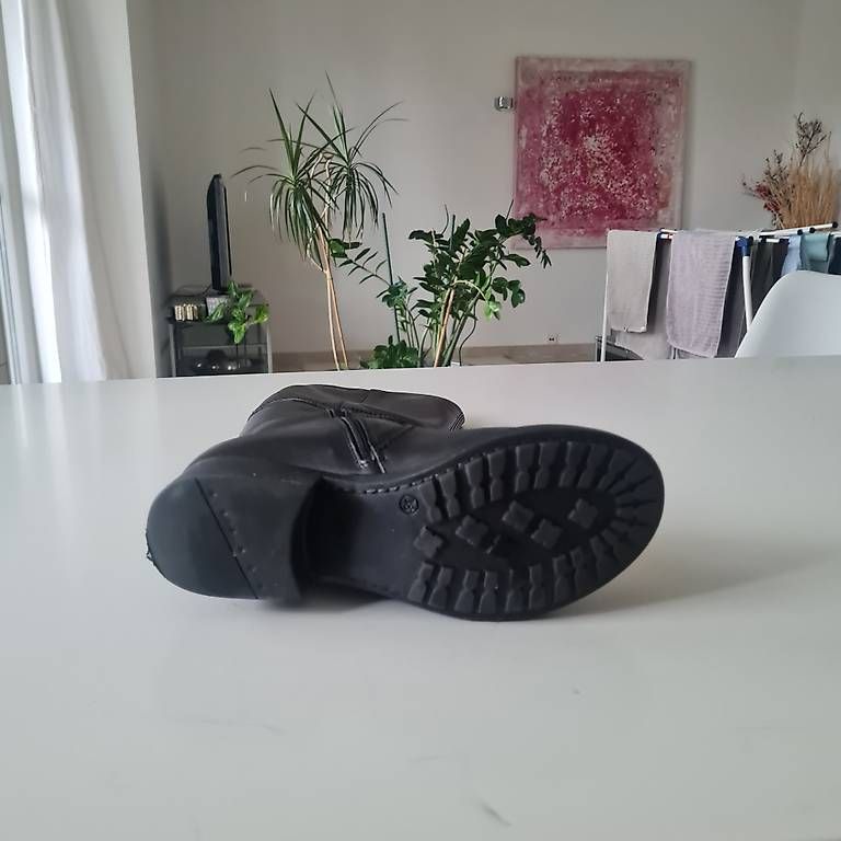 Damenschuhe: Hoher Lederstiefel, Bikerstyle, Gr. 38 – Gebraucht aus Kreuzlingen von vir_thb7 3