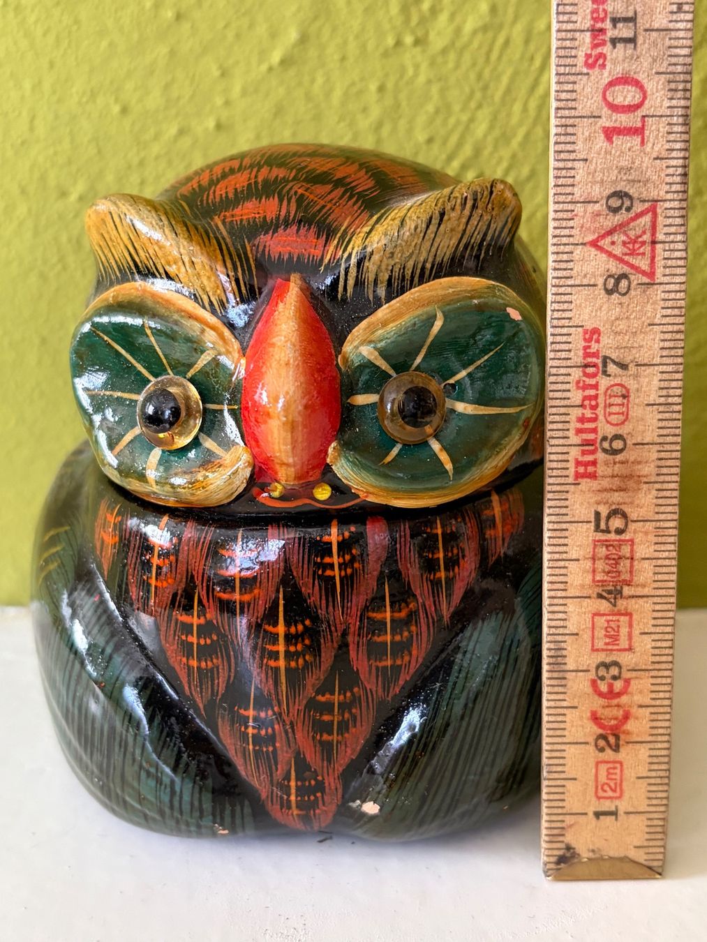 Statuette: Coole Vintage Eule Schmuckdose, Keramik – Usato da Zäziwil venduto da Emlea 6
