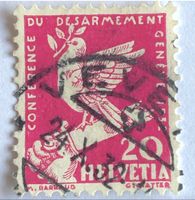 Nr.187 mit Stempel Gedenkausgabe zur Abrüstungskonferenz in 