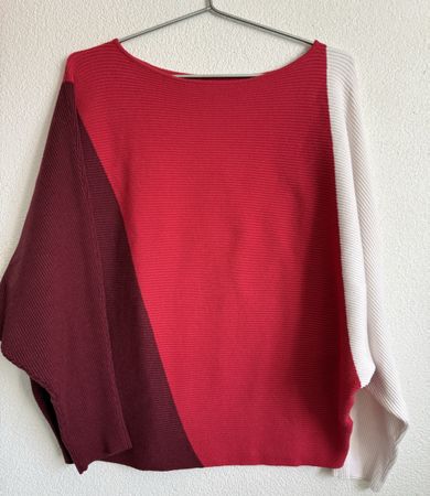 Trendiger Feinstrick Pullover, L/XL Oversize Look,