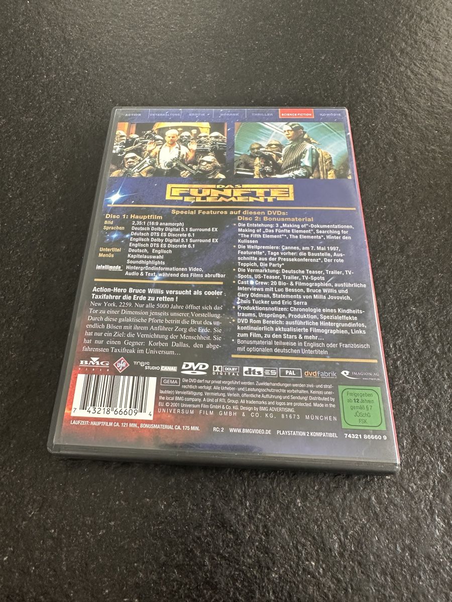 Tutti i DVDs: Das fünfte Element DVD – Usato da Flüelen venduto da sas_pl7j 1