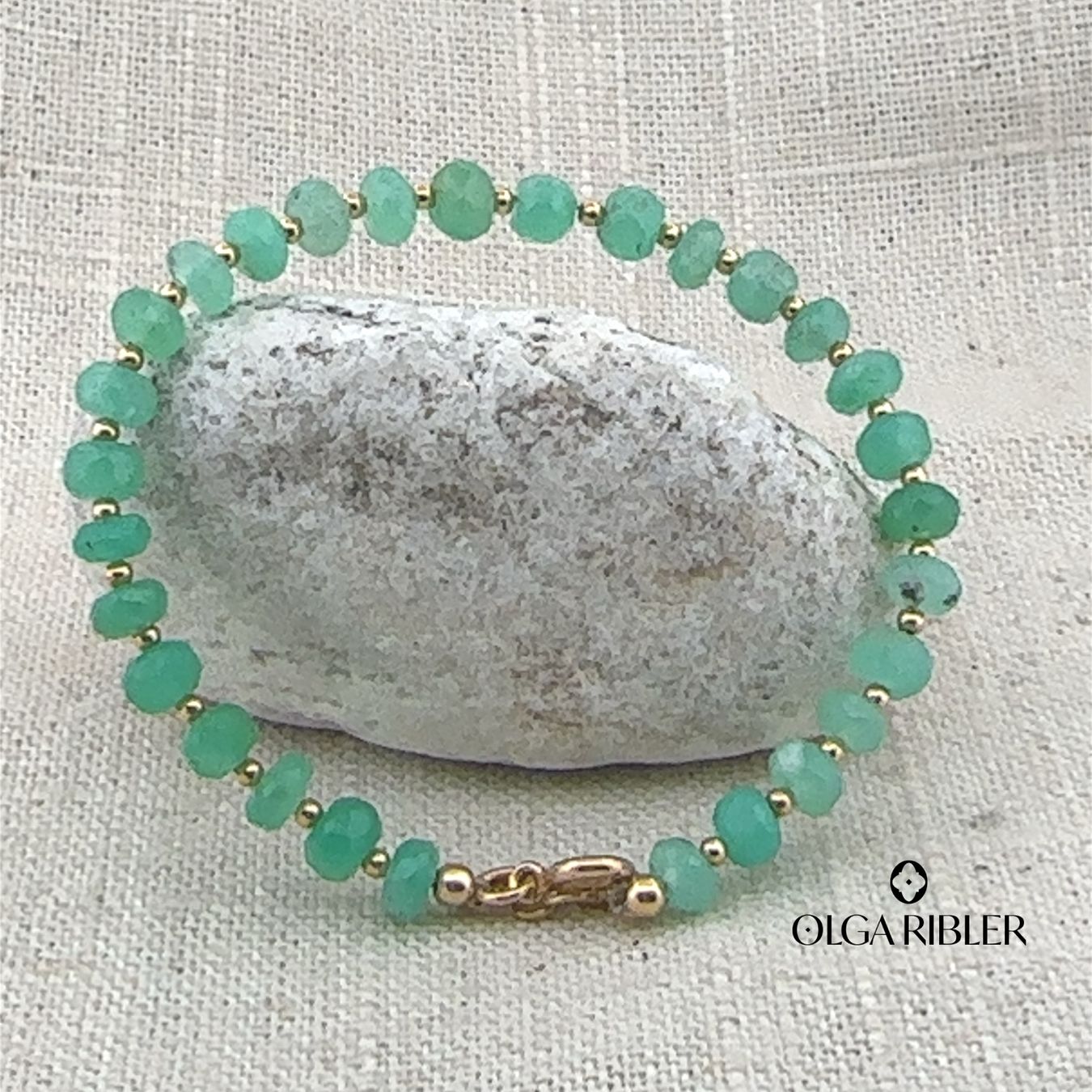 Olga Ribler Armbänder & -reifen: Armband aus Chrysopras – Neu (gemäss Beschreibung) aus Luzern von MonikaS03 3