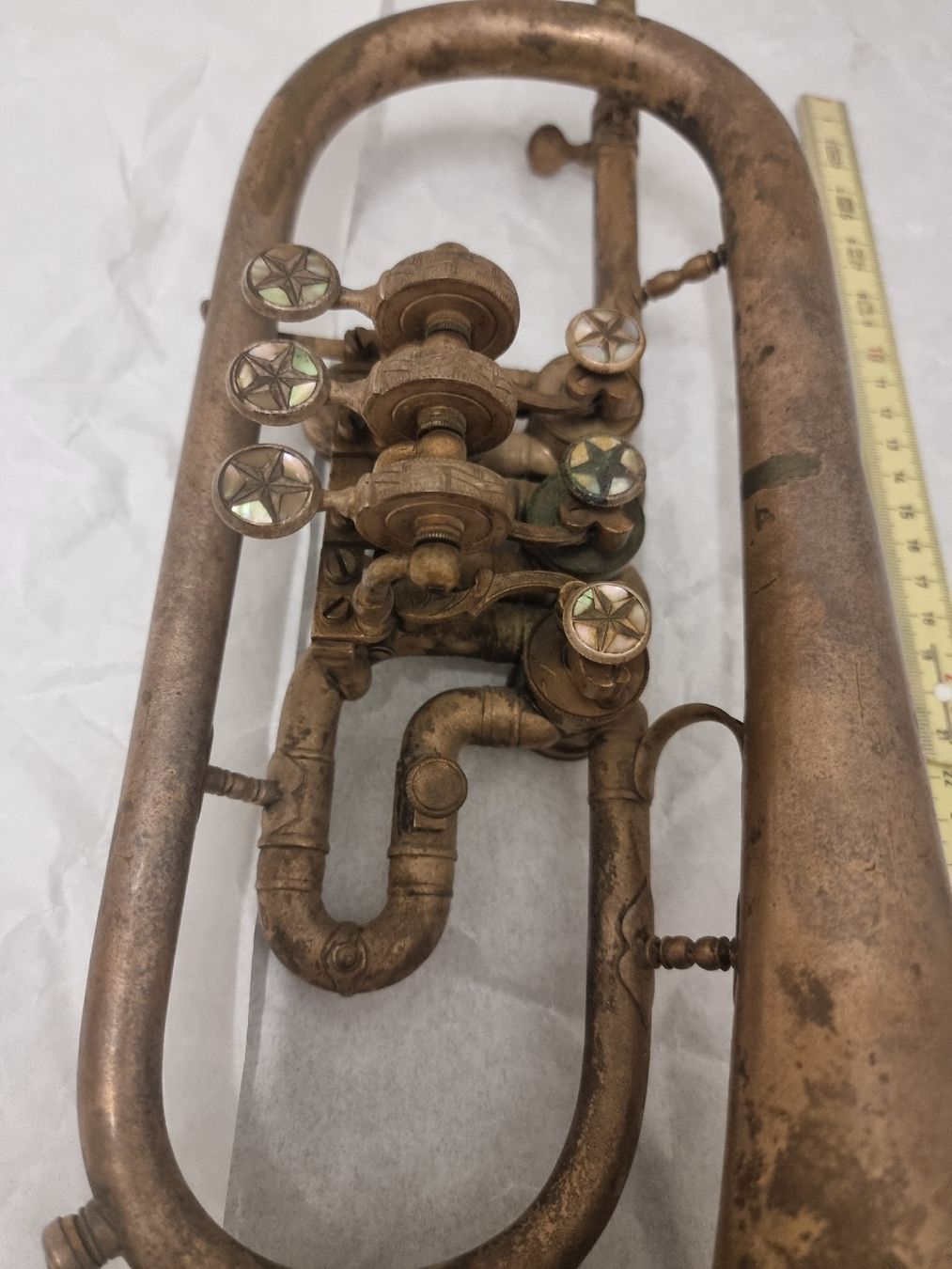 Vintage Strumenti musicali: Cornet à piston vintage, modèle REM STAR, argenté,  – Usato da Olten venduto da Mezopotamya 1