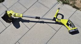 Elektro Rasenkanten Trimmer Ryobi mit Akku und Ladegerät