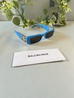 BALENCIAGA BB Logo Sunglasses Blue – Y2K — NEW 💙
