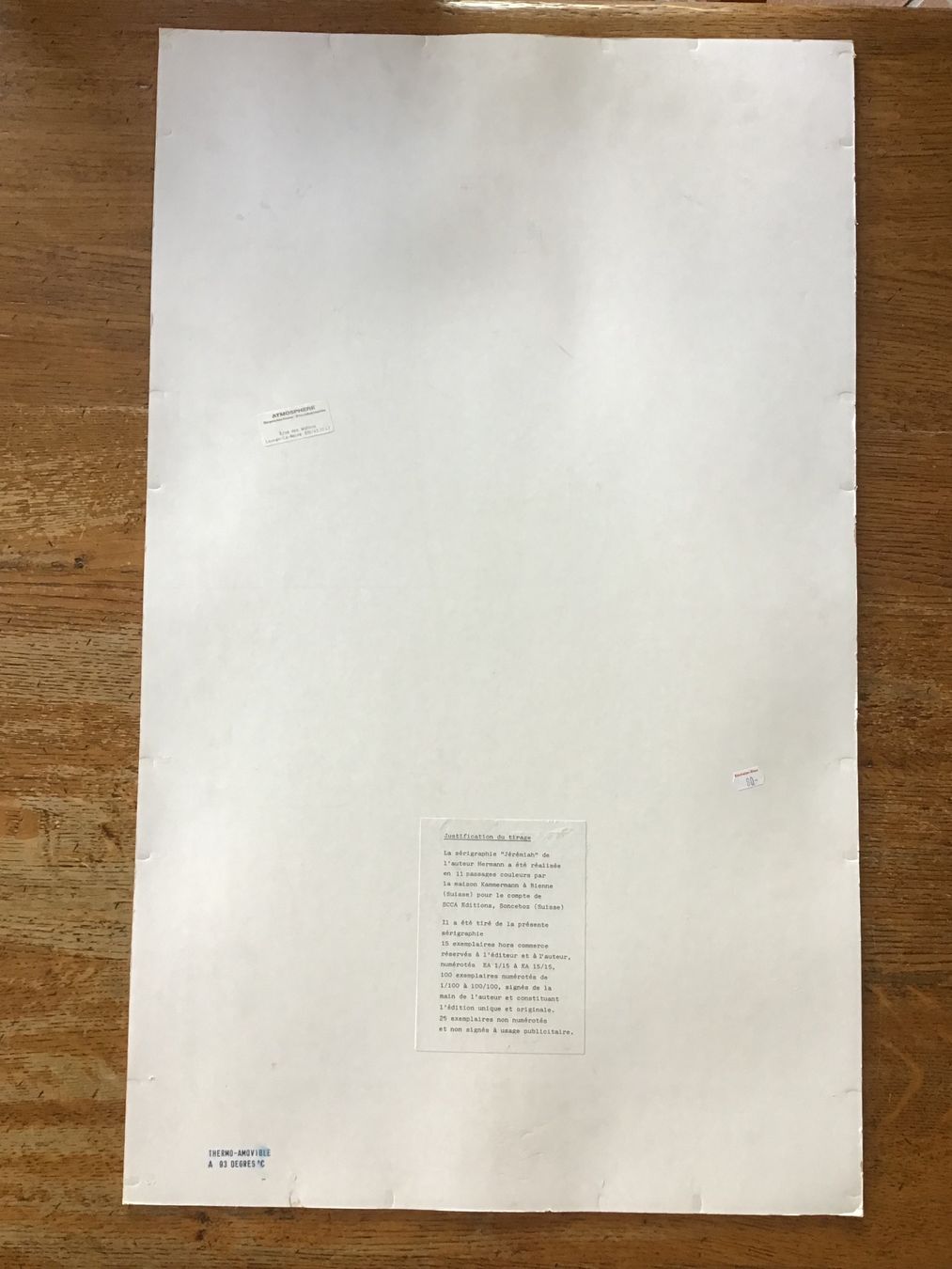 Fumetti: Sérigraphie hors-commerce Jérémiah/Hermann – Usato da Fully venduto da Ruby97 6
