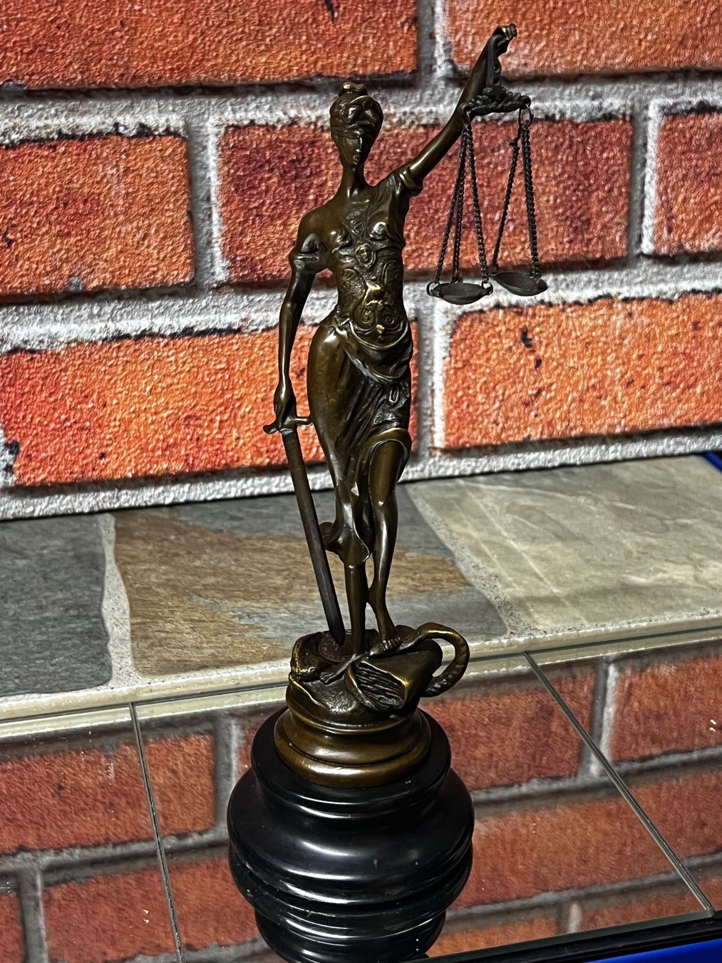 Skulpturen & Statuen: Bronze Figur Justitia aus Bronze Top – Gebraucht aus Oberengstringen von Cici7 1