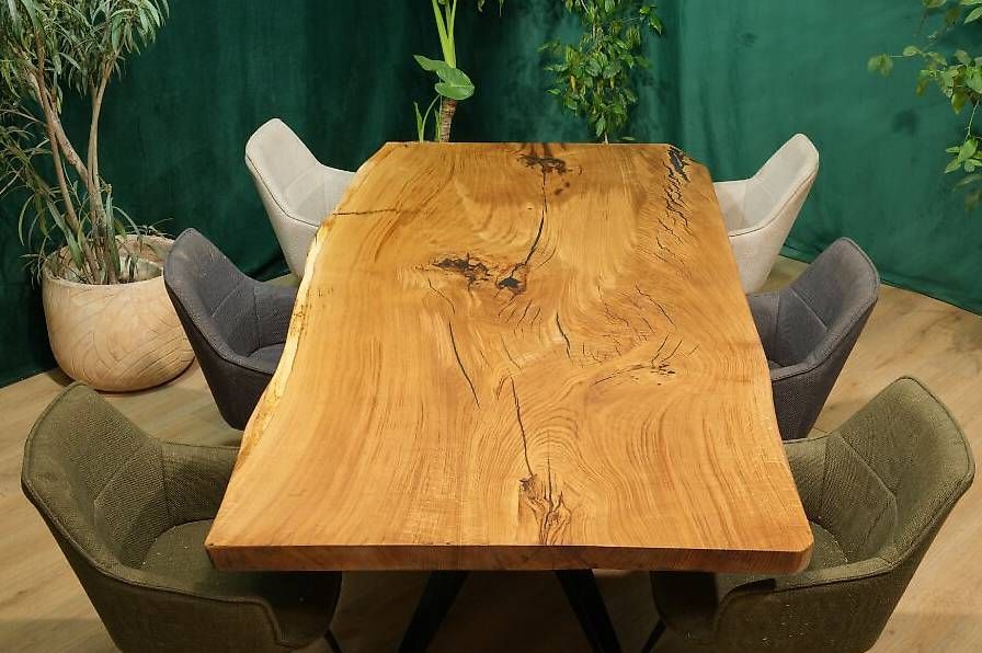 Tables: Eichenesstisch aus 1 Baumscheibe - Einzigartig & Natur pur – D'occasion à Walchwil par Swissdesign_Haag 2