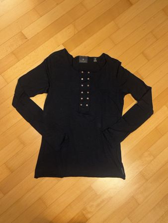 Maison Scotch Langarmshirt - schwarz
