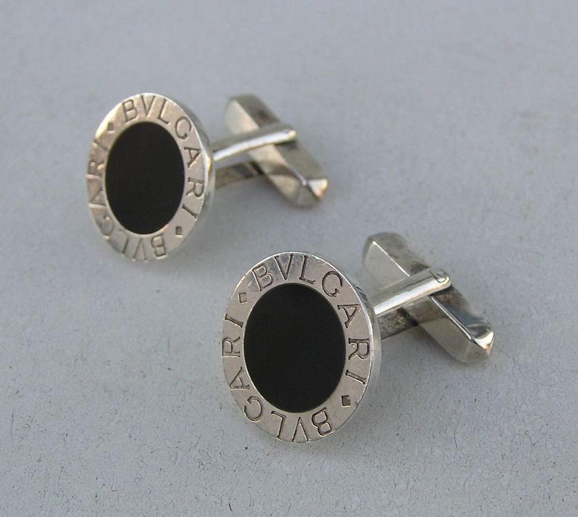 JEVELION Manschettenknöpfe Herren 925 Silber - Hochglanz Business Accessoire