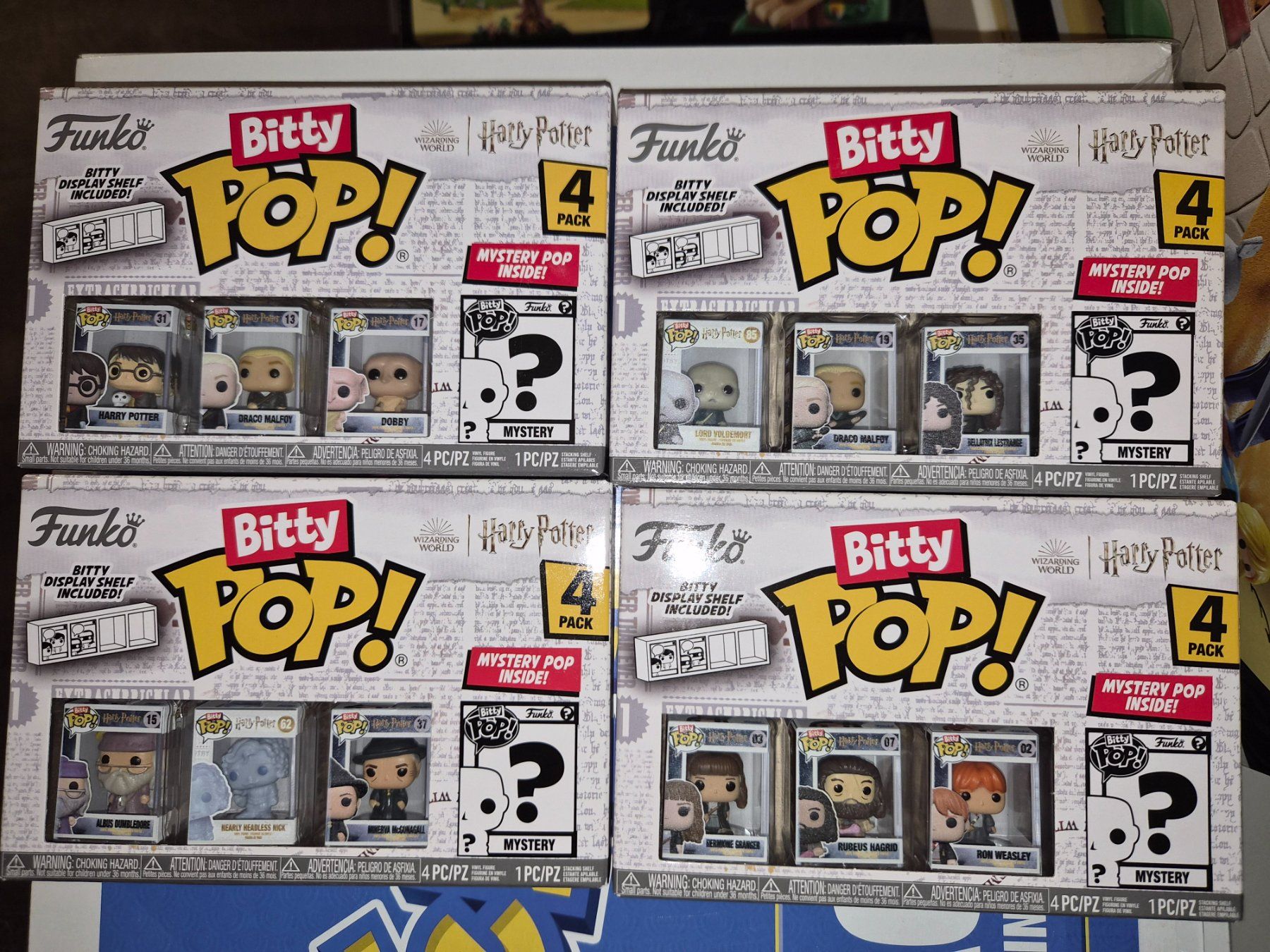 Funko Statuette: Bitty pop Harry Potter 4 packs – Nuovo e nell'imballaggio originale da Bévilard venduto da CHUCKMAVIS