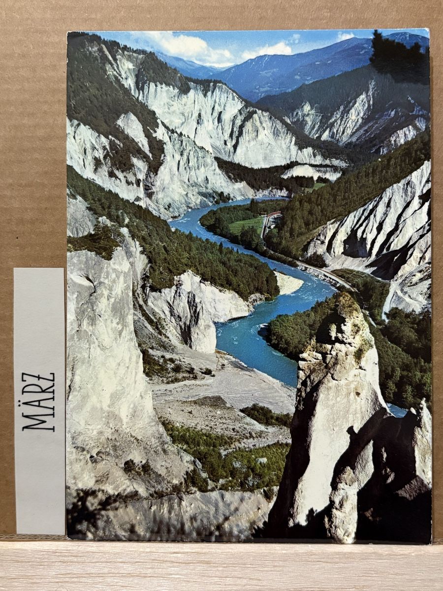 Cartoline postali: AK von Rheinschlucht – Usato da Rümlang venduto da Kartenpost1