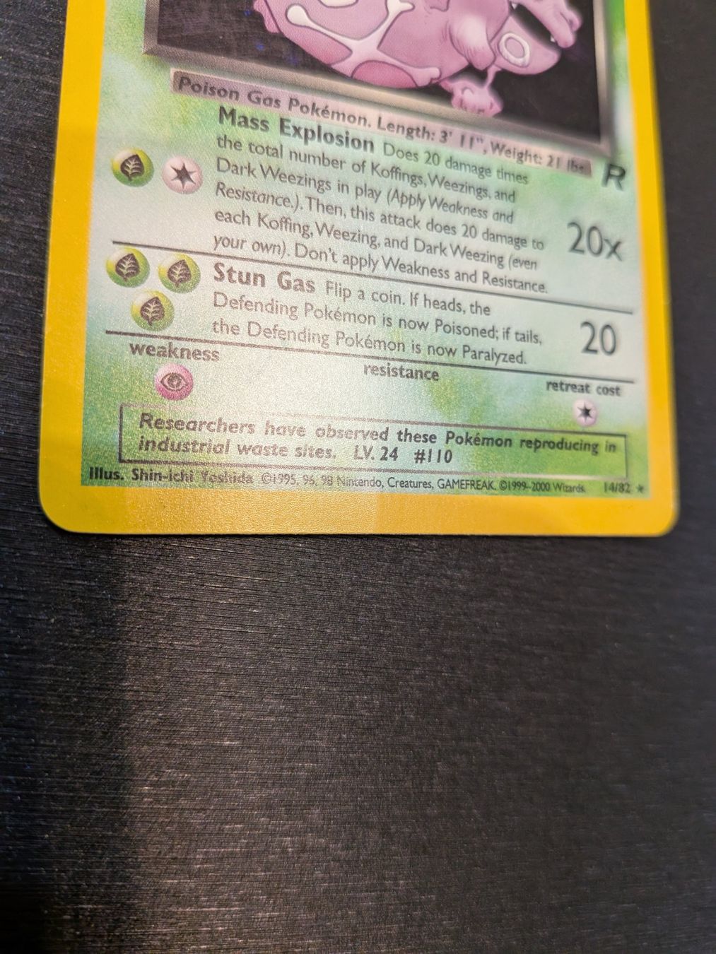 Pokémon Carte collezionabili: 2000 Team Rocket Dark Weezing Holo 14/82 Ab 1 – Usato da Paradiso venduto da Pkmn10 1