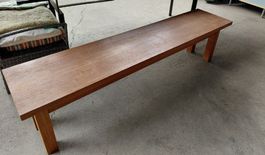 Holzbank massiv 1.85x40xh46cm