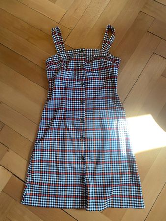 Trägerkleid im Karomuster, Grösse 36