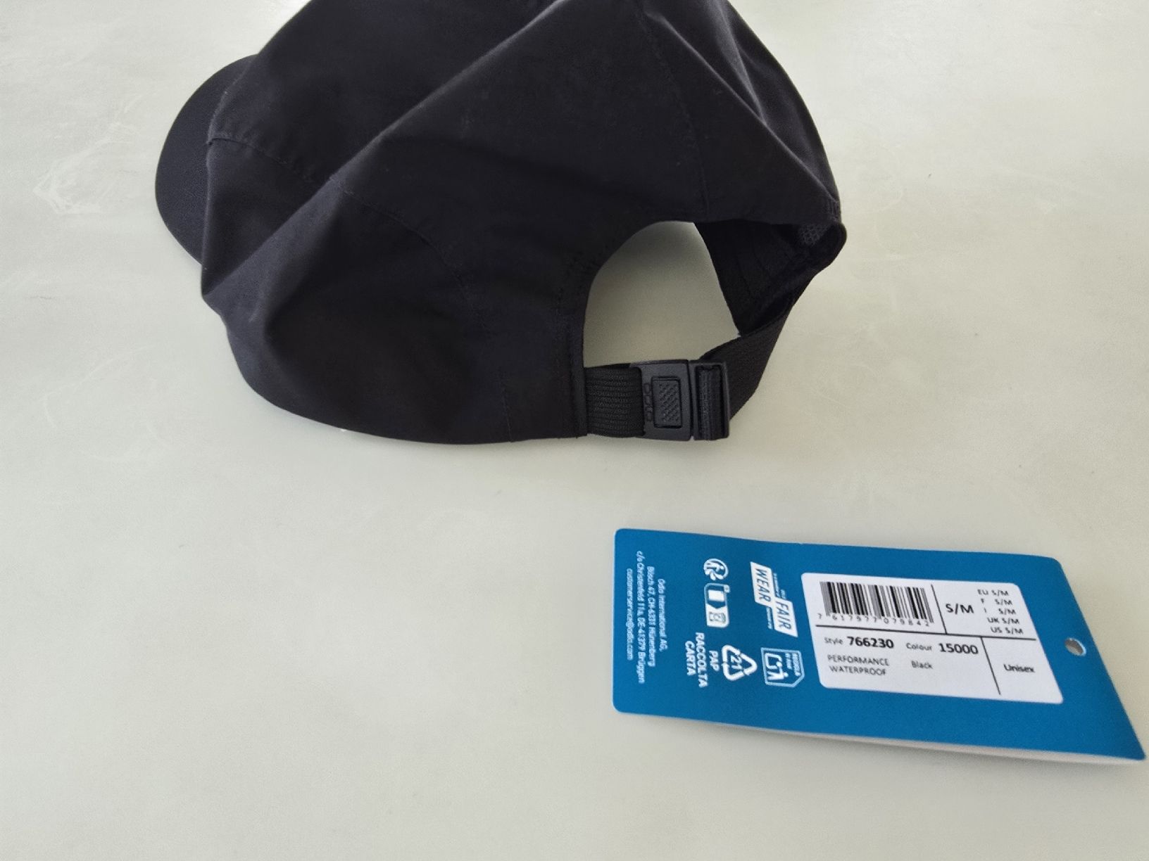 Autres vêtements & accessoires: ODLO CAP PERFORMANCE WATERPROOF NEU BLACK UNISEX S/M – Neuf avec emballage d'origine à Unterstammheim par P911993 6