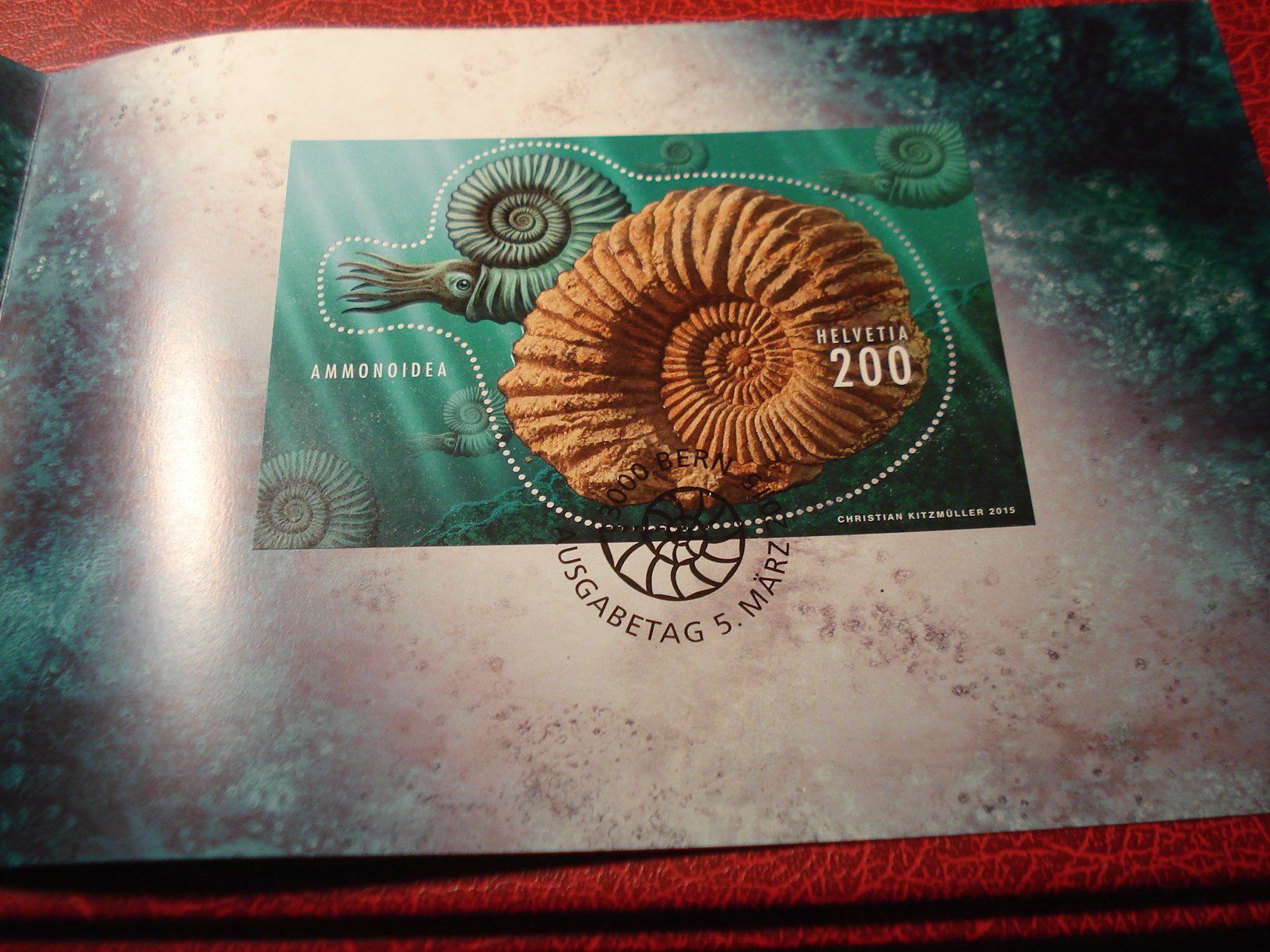 Tous les timbres: Folder Block Ammonit, 2015 – D'occasion à Niederwil AG par morostahu 1