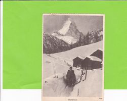 Matterhorn-Person auf Schlitten