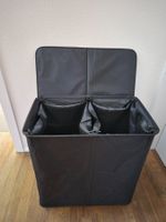 Black extra large double laundry basket