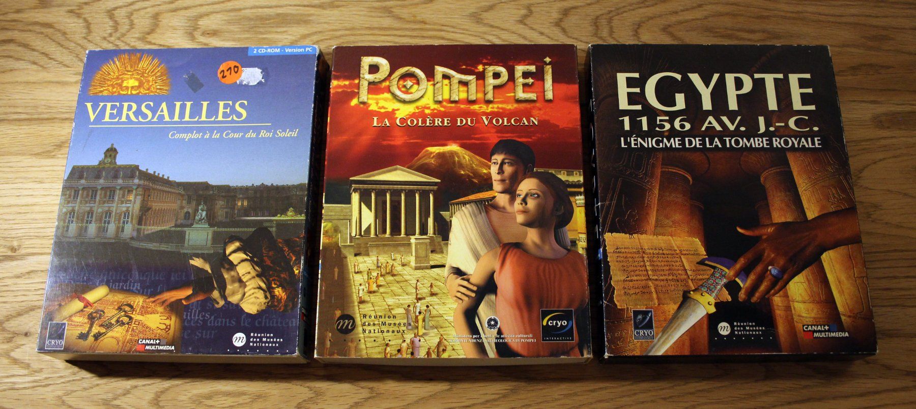 Spiele: Versailles + Pompei + Egypte (VF) – Gebraucht aus Münchenbuchsee von Chaoo