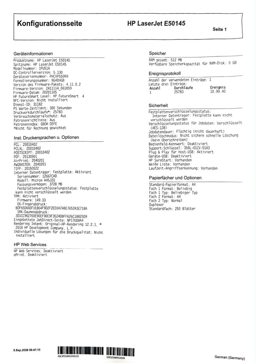 Hewlett Packard Stampanti: HP Drucker E50145 – Usato da Thun venduto da Er2ooo 4