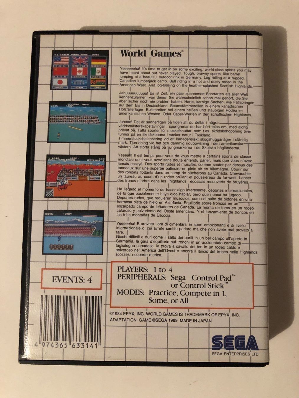 Sega Spiele: World Games für Sega Master System – Gebraucht aus Kestenholz von Mad18 1