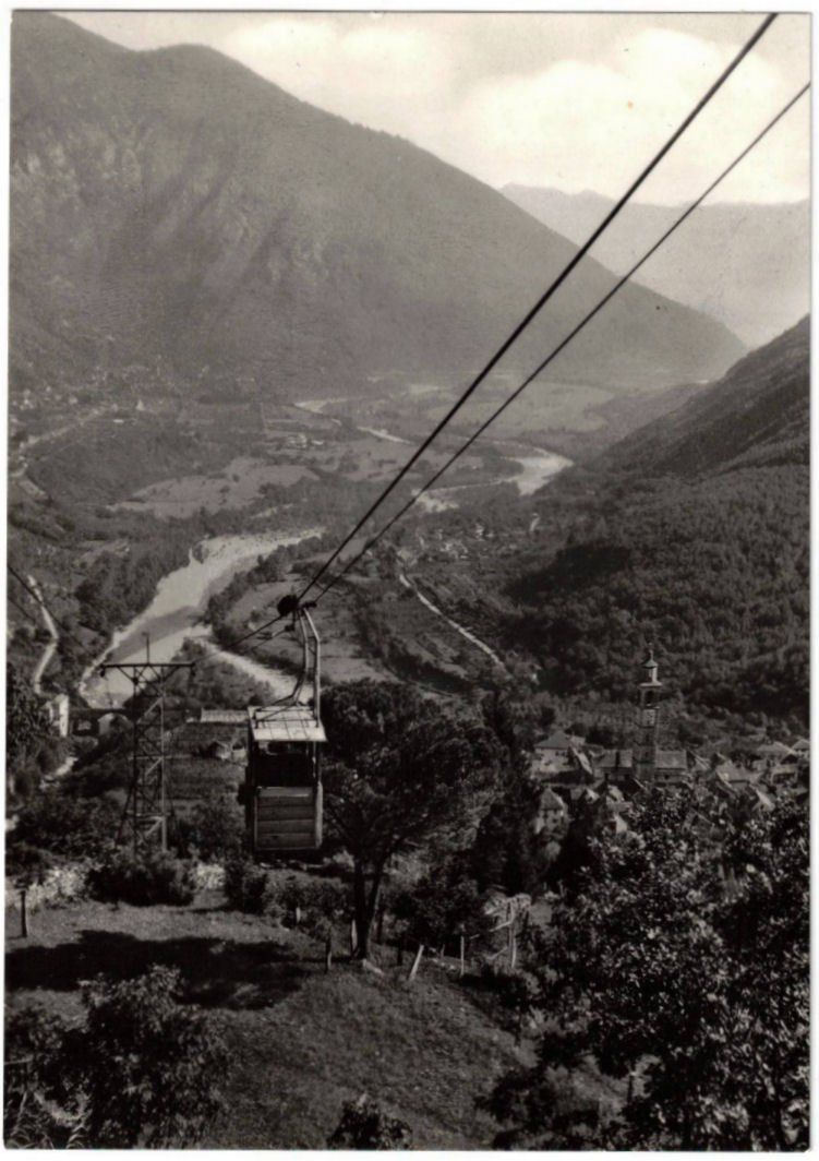 Cartoline postali: Intragna - Luftseilbahn Intragna--Costa – Usato da Binningen venduto da Mountainrider