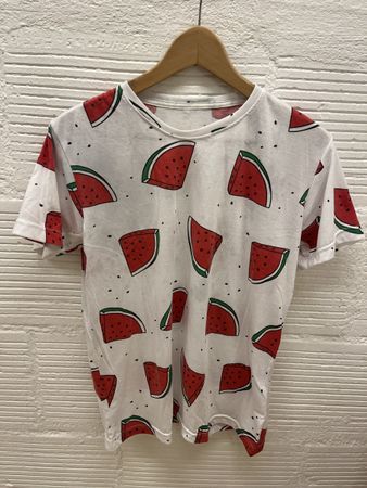 Sommerliches T-Shirt mit Melonenprint