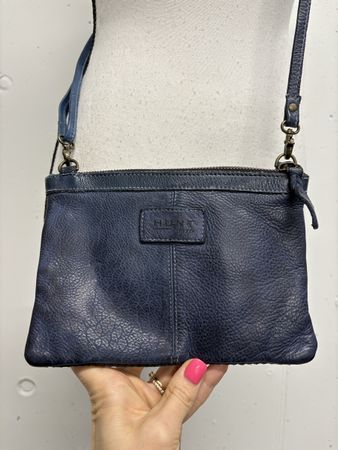 Bull&Hunt Ledertasche Umhängetasche Blau Tasche Leder Boho
