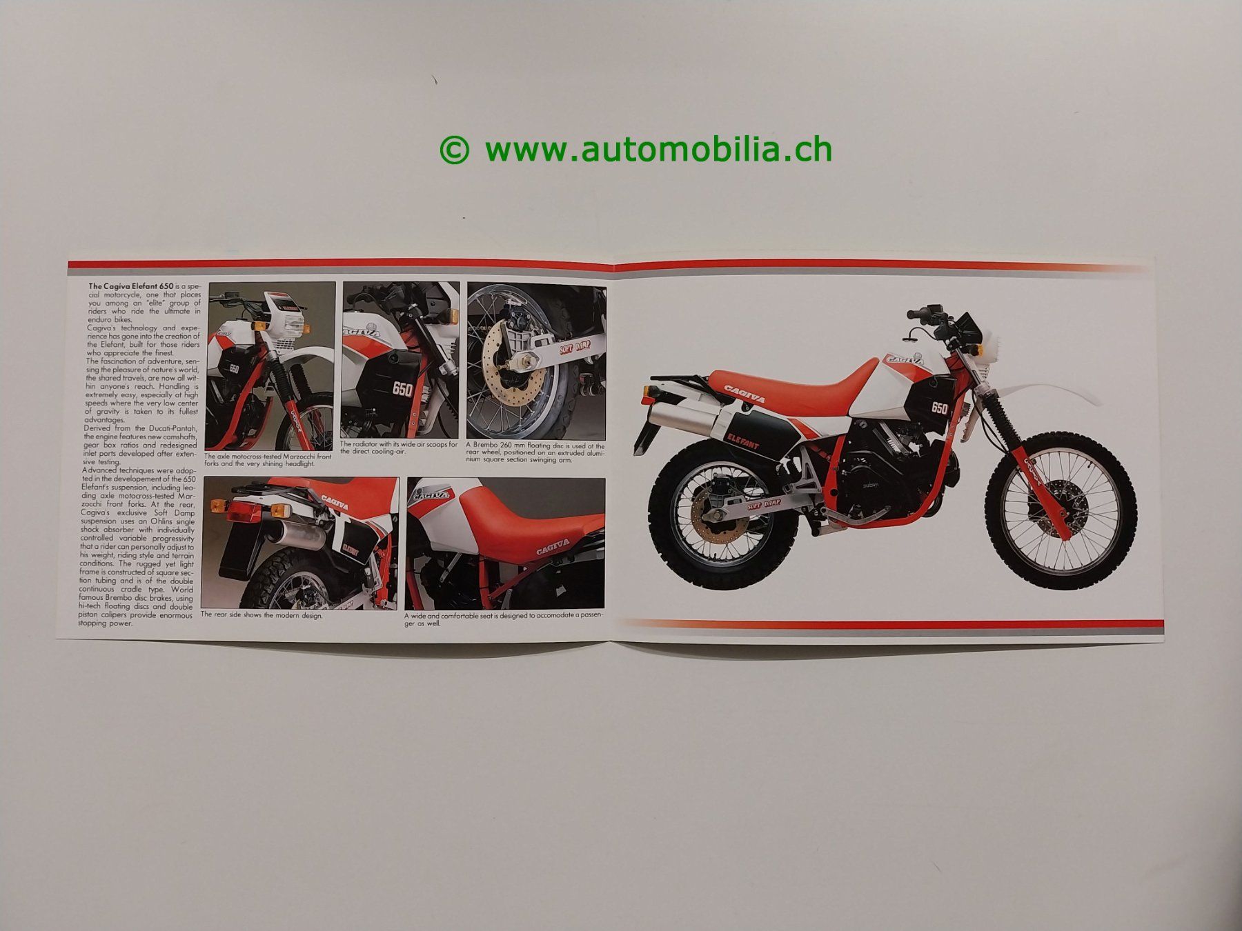 Documenti: Cagiva Elefant 650 Prospekt englisch – Usato da Weingarten-Kalth venduto da Bettelbruenneli 1