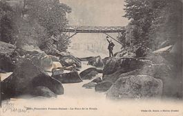 Le Noirmont, Pont de la Goule, circulée 1906