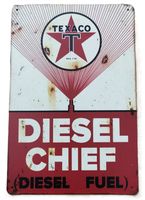 Texaco Diesel Chief - Blechschild  (neu, OVP)