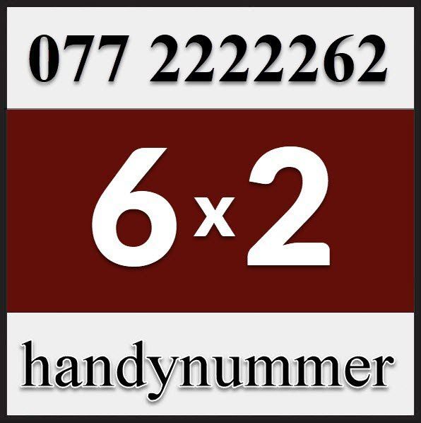 Carte prepagate: Handynummer, Telefonnummer, VIP Nummer, 077 222 22 62 – Nuovo (secondo la descrizione) da Winterthur venduto da handynummerch