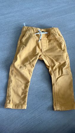 Pantaloni bambino color senape taglia 86