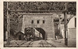 Lötschbergbahn - Tunnel Nordausgang bei Kandersteg