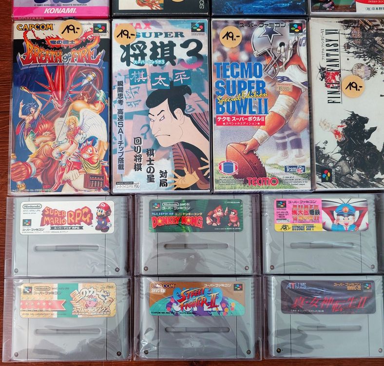 AB 1.- CHF| 35 Super Famicom SNES Games inkl. Chrono Trigger (Gebraucht ...
