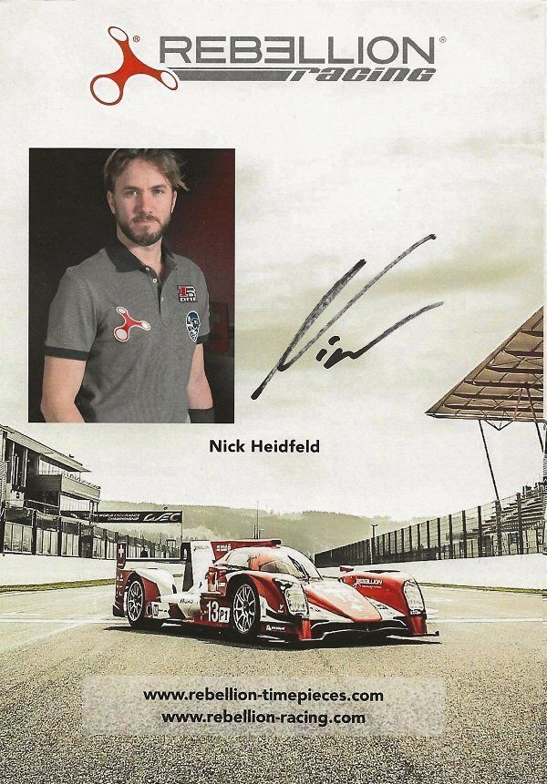 Autografi: Autogrammkarte Nick Heidfeld 2014 – Usato da Solothurn venduto da F1shop1