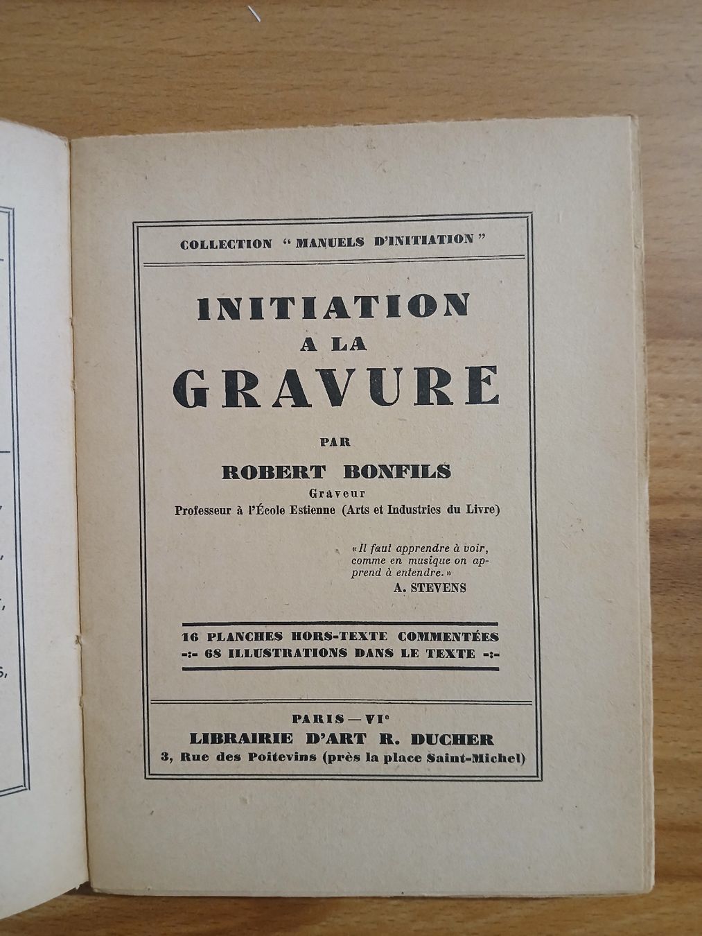 Libri: Initiation a la Gravure par Robert Bonfils – Usato da Le Sentier venduto da arc_2thy 1