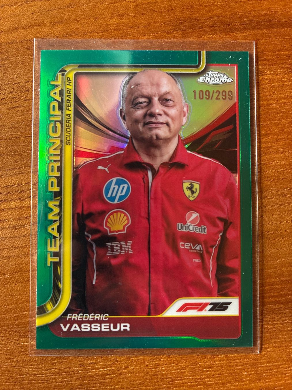 Topps Sammelbilder & Trading cards: Topps Chrome Frederic Vasseur Ferrari /299 – Gebraucht aus Wangenried von Garagara