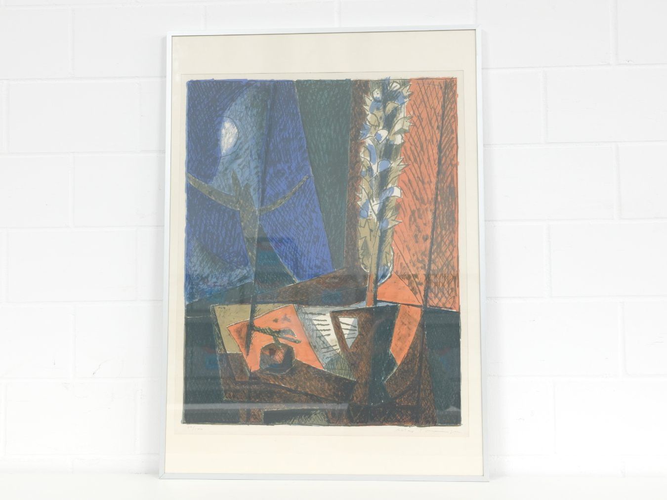 Grafica & Litografie: Original Max Truninger - Farblithografie - Stillleben 82/100 – Usato da Volketswil venduto da brockipfannenstil 1