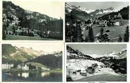 Arosa GR Bahnhofquartier 1920 4 AK diverse gut erhalten