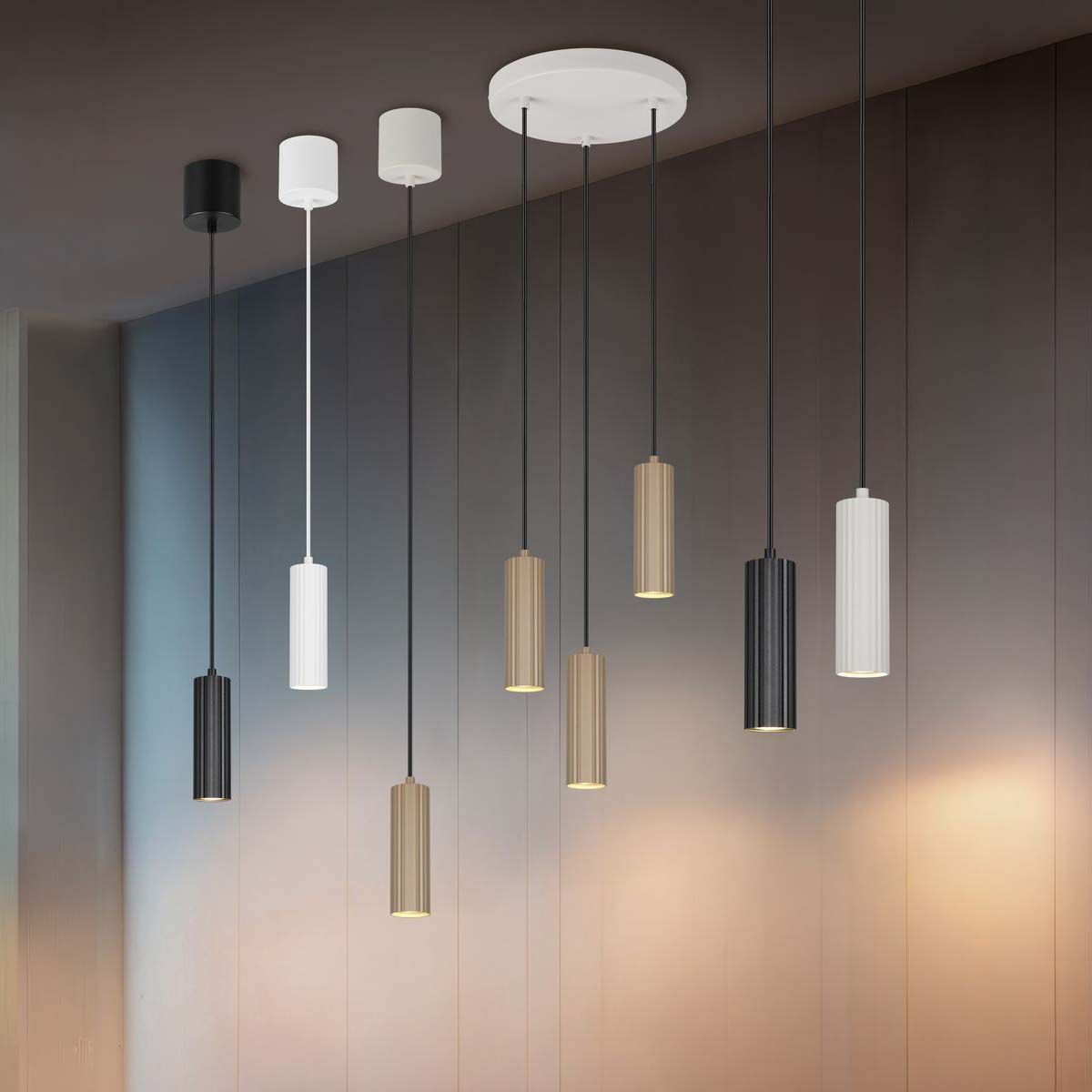 Lampadari & plafoniere: Pendelleuchte, Höhe anpassbar, 9 cm Ø – Nuovo (secondo la descrizione) da Kreuzlingen venduto da Smart-Light 1