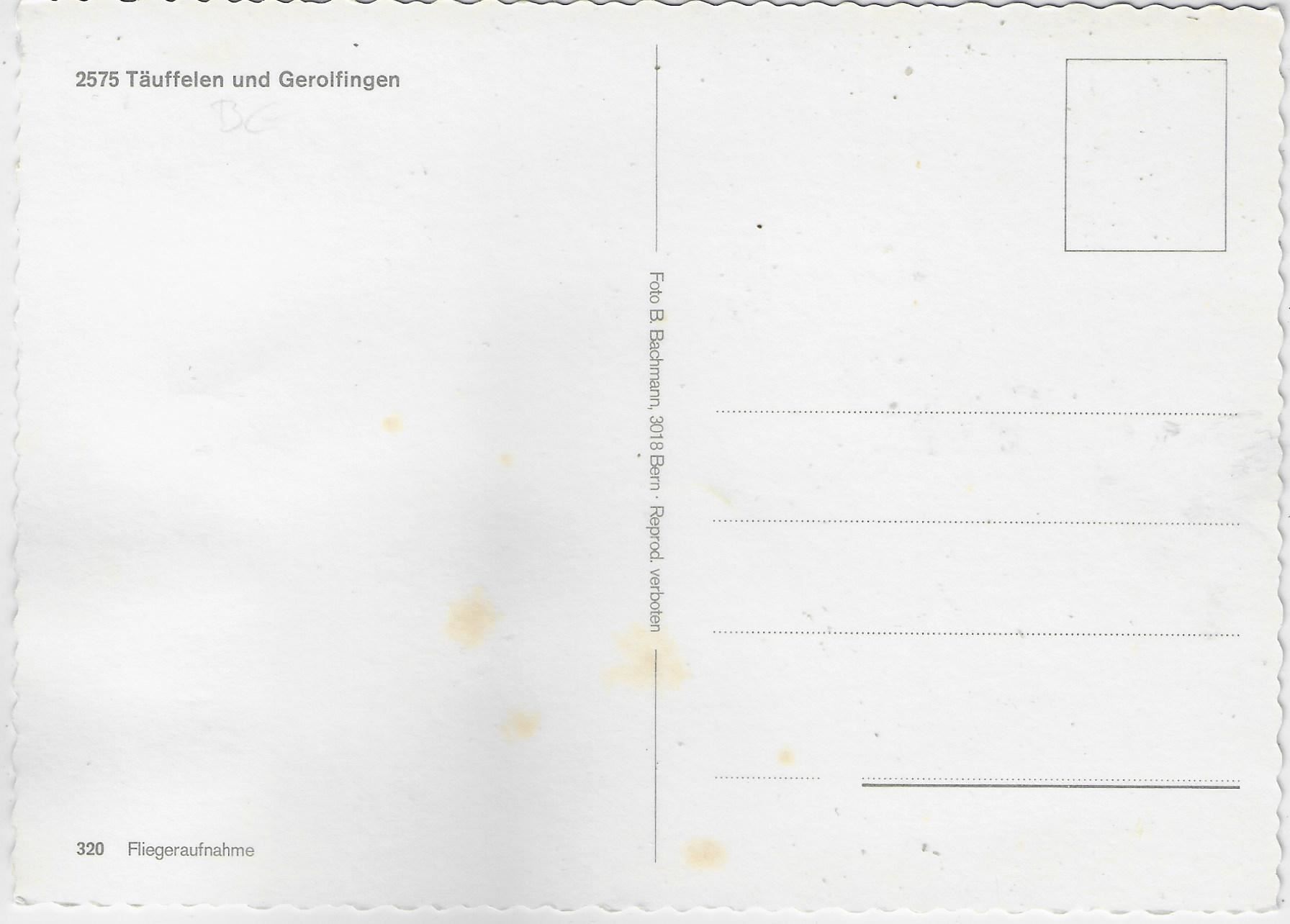 Cartoline postali: Flugaufnahme Täuffelen & Gerolfingen – Usato da Ettingen venduto da Kartenplanet 1