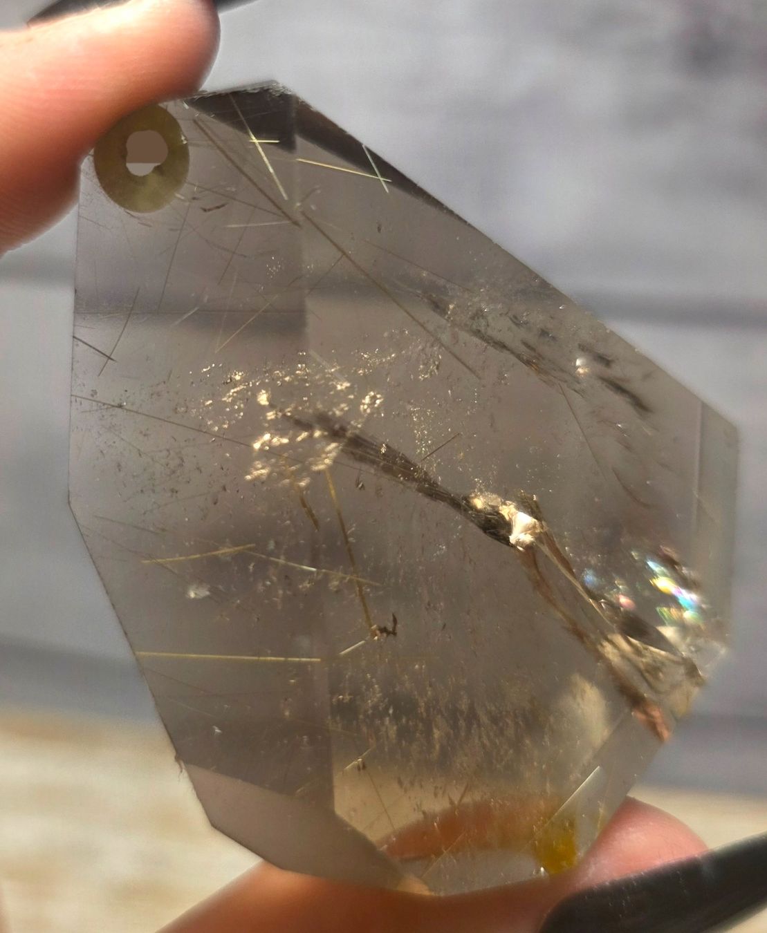 Minerali & Pietre curative: Rauchquarz mit Goldrutilen Freiform B 73g – Nuovo e nell'imballaggio originale da Matzingen venduto da Shay_Crystalz 1